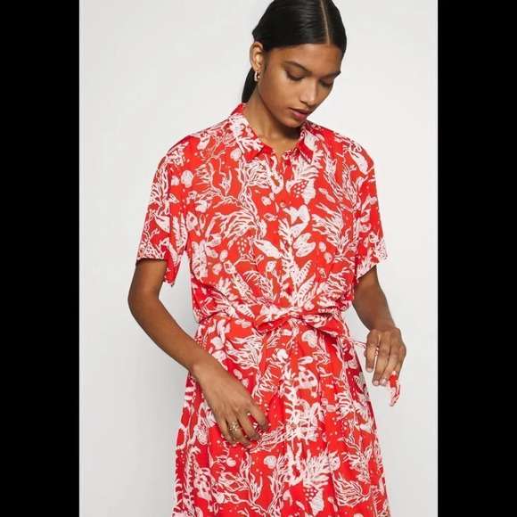 FABIENNE CHAPOT
Red Boyfriend Dress - Crazy Coral - Picture 5 of 16